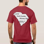 Donkerwitte achtergrond T-shirt (Achterkant)