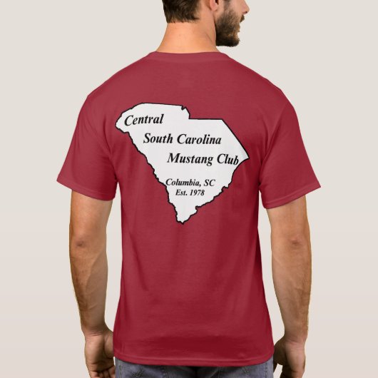 Donkerwitte achtergrond T-shirt (Achterkant)