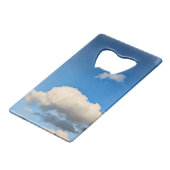 Donkerwitte wolk creditkaart flessenopener (Achterkant Gekanteld)