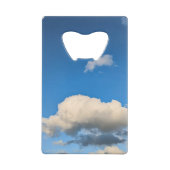 Donkerwitte wolk creditkaart flessenopener (Achterkant)