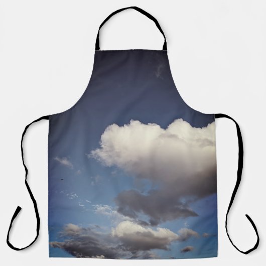 Donkerwitte wolken schort (Voorkant)