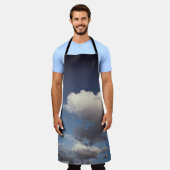 Donkerwitte wolken schort (Gedragen)