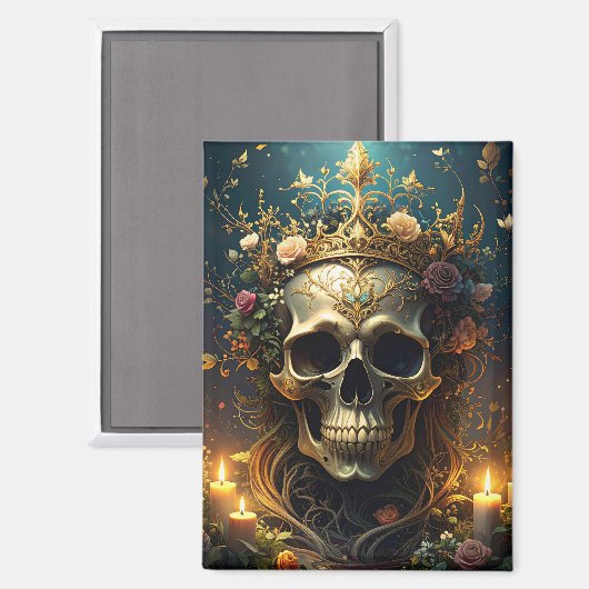 donkerwoudschedelmagneet magneet (Voorkant / Achterkant)