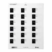 Donkerzilver Etiket (Full Sheet)