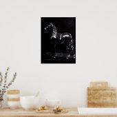 Donkerzilver Poster (Keuken)