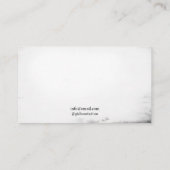 Donkerzwart en wit Vlinder Tattoo Shop Visitekaartje (Achterkant)