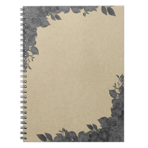  donkerzwart Roos Kraft Rustic Glam Notitieboek