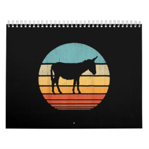 Donkey 60s 70s Gifts Farmer Mannen Women Boerderij Kalender