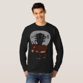 Donkey Acustic Guitar and Music Notes Powerful Ani T-shirt (Voorkant volledig)