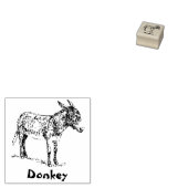 DONKEY ANIMAAL RUBBER STEMP RUBBERSTEMPEL (Gestempeld)