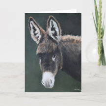 Donkey Animal Art Wenskaart