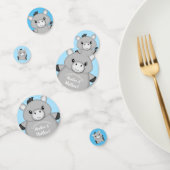 Donkey Baby shower Blue Confetti (Groep)