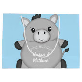 Donkey Baby shower Blue Groot Cadeauzakje (Achterkant)