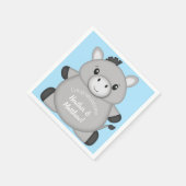 Donkey Baby shower Blue Servet (Hoek)