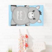 Donkey Baby shower Blue Spandoek (Insitu)