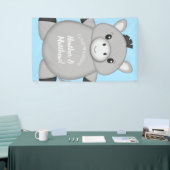 Donkey Baby shower Blue Spandoek (Beurs)