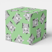 Donkey Baby shower Green Bedankdoosjes (Achterkant)