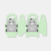 Donkey Baby shower Green Bedankdoosjes (Uitgevouwen)