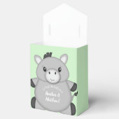 Donkey Baby shower Green Bedankdoosjes (Geopend)