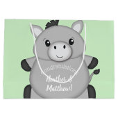 Donkey Baby shower Green Groot Cadeauzakje (Achterkant)