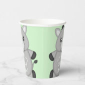 Donkey Baby shower Green Papieren Bekers (Rechts)