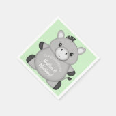 Donkey Baby shower Green Servet (Hoek)