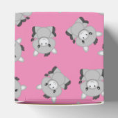 Donkey Baby shower Roze Bedankdoosjes (Bovenkant)