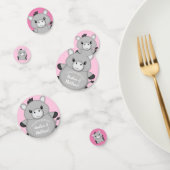 Donkey Baby shower Roze Confetti (Groep)