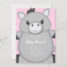 Donkey Baby shower Roze