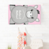 Donkey Baby shower Roze Spandoek (Insitu)
