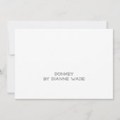 Donkey Bedankkaart (Achterkant)