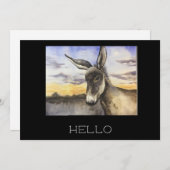 Donkey Bedankkaart (Voorkant / Achterkant)