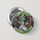 Donkey beste vrienden ronde button 5,7 cm (Voorkant /achterkant)