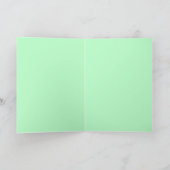 Donkey Birthday Card in Green Kaart (Binnen)