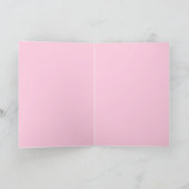 Donkey Birthday Card in Pink Kaart (Binnen)