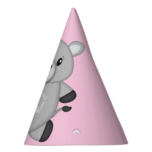 Donkey Birthday Party roze Feesthoedjes (Rechts)