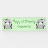 Donkey Birthday Party Spandoek (Horizontaal)