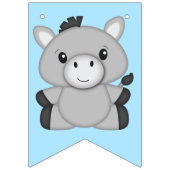 Donkey Birthday Party Vlaggetjes (Eerste vlag)