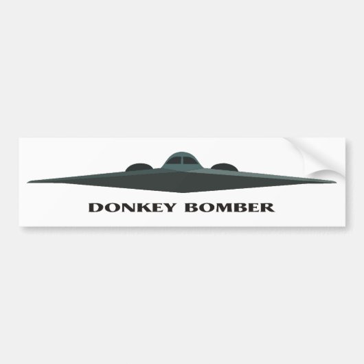 Donkey Bomber II Bumpersticker (Voorkant)