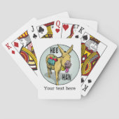 Donkey Braying HEE HAW Pokerkaarten (Achterkant)