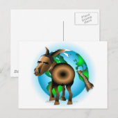 Donkey Briefkaart (Voorkant / Achterkant)