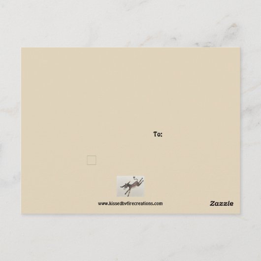 Donkey briefkaart (Achterkant)