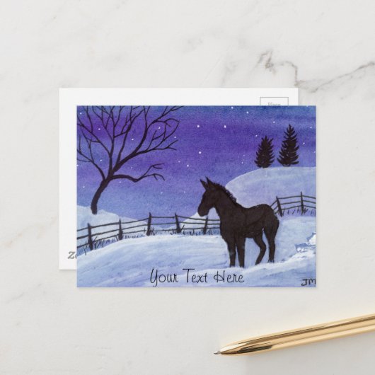 Donkey Briefkaart (Voorkant / Achterkant in situ)