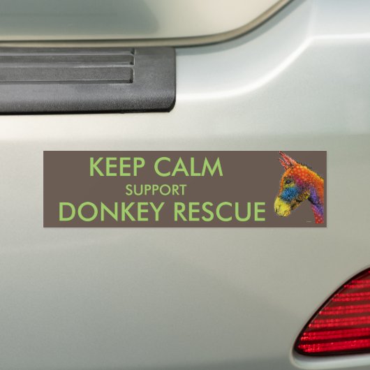 DONKEY BUMPERSTICKER (Op auto)