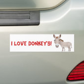 Donkey Bumpersticker (Op auto)
