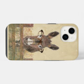 Donkey Burro met bril voor smartasses iPhone Hoesje (Achterkant horizontaal)