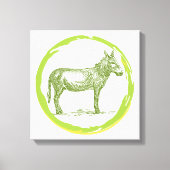  Donkey Canvas Afdruk (Voorkant)
