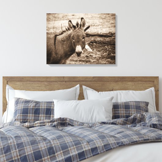 Donkey Canvas Afdruk (Insitu (Slaapkamer))