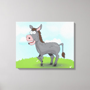 Donkey Canvas Afdruk
