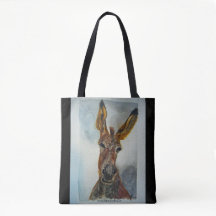 Donkey canvas tas
